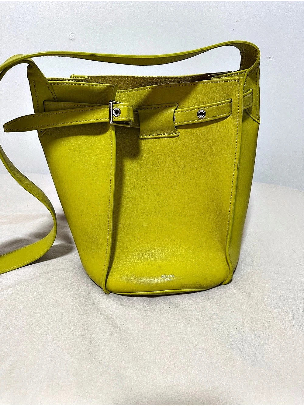 Celine Big Bag Bucket Yellow Shoulder Bag